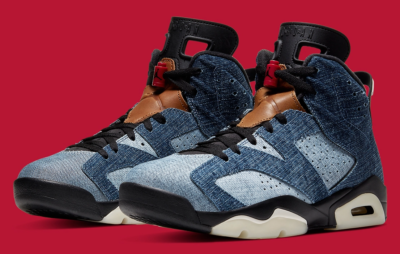NEW Nike AIR JORDAN 6 VI RETRO Washed Denim Black CT5350-401 W/Rec 
