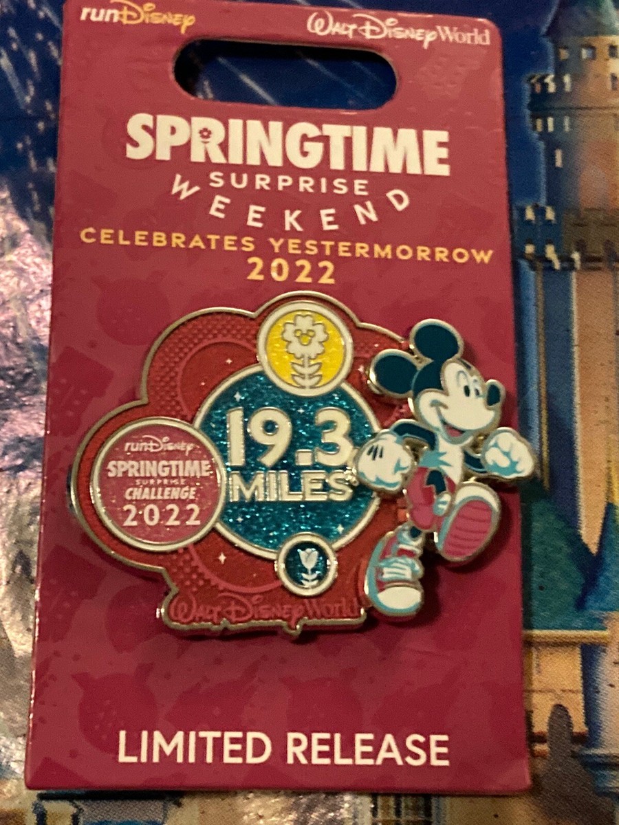 2022 RunDisney Springtime Surprise Weekend Pin - 19.3 Miles  display picture 2