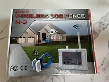 Justpet Wireless Dog Fence M-3 with Collar For Dogs - Fast Free Shipping New USA