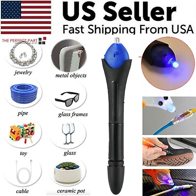 #ad 5 Second Fix Pen UV Light Repair Glue Refill Liquid Welding Multi Purpose Kit $8.19