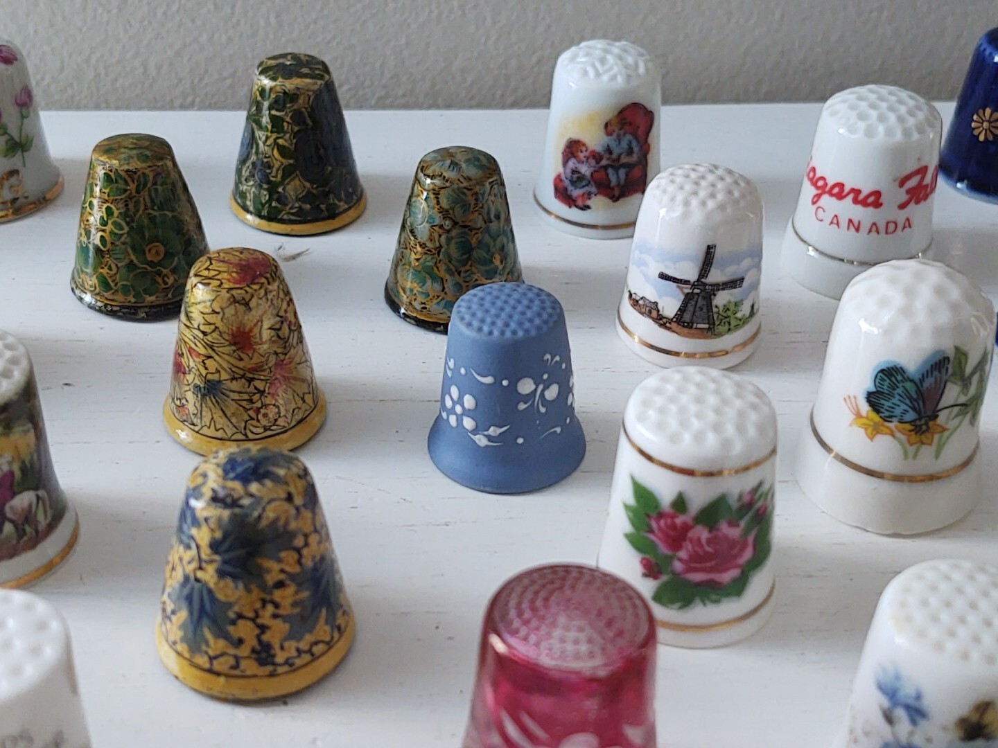 Thimbles Vintage Assorted Porcelain Ceramic Metal Collection HUGE LOT