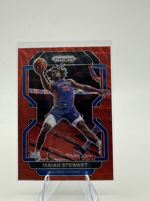 2021-22 Panini Prizm - Ruby Wave Prizm #158 Isaiah Stewart