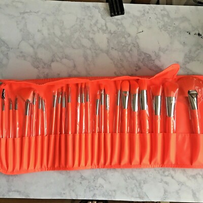 Beauty Creations Makeup Brushes Kit 24 PC The Neon Orange