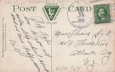 USS Nebraska Navy Ship Naval Cover Sailor William Charleston Vtg Postcard H18