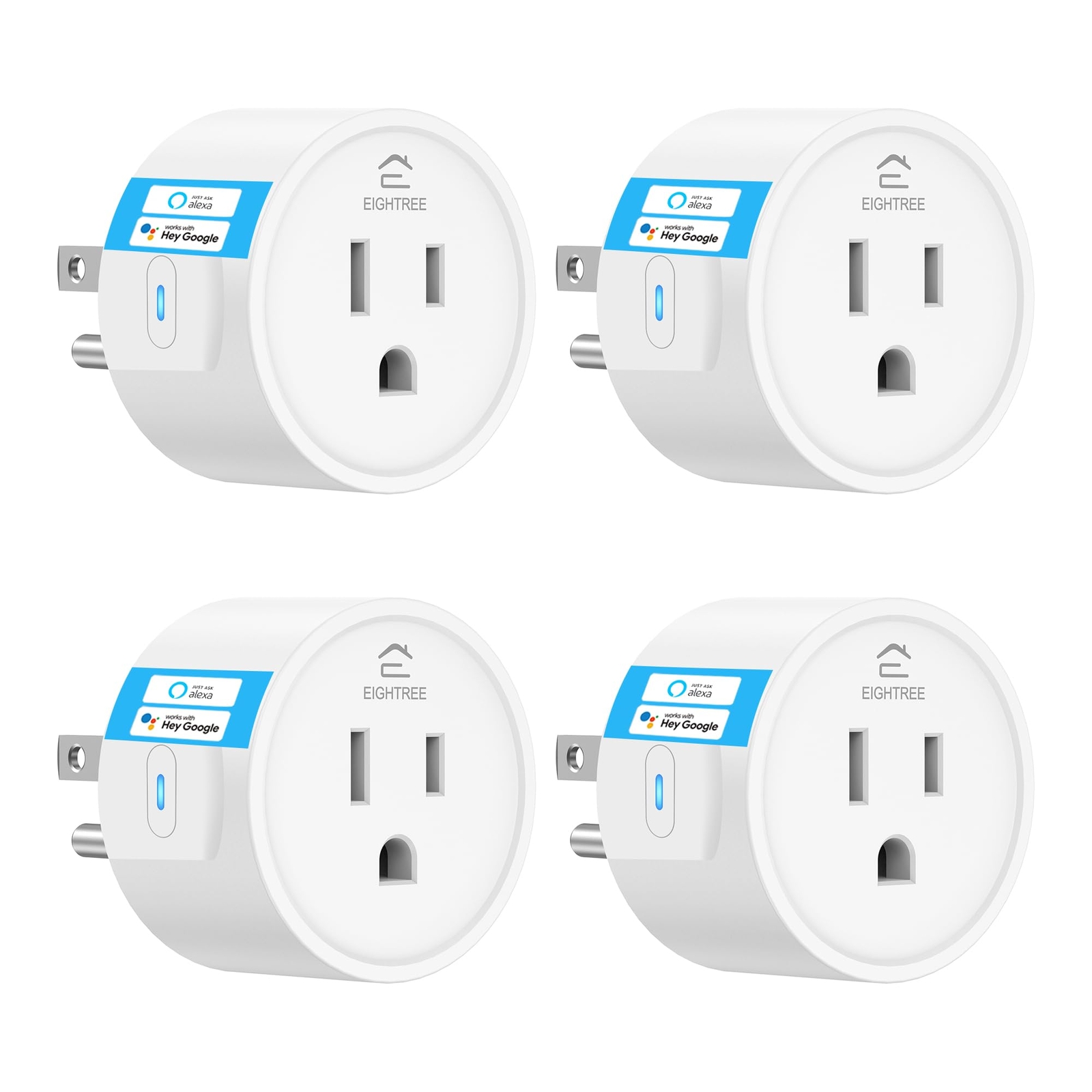 4-Pack Smart Plug WiFi Remote Control Alexa Google Home SmartThings Compatible-image