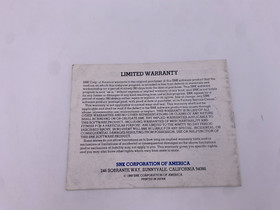 P.O.W.: Prisoners of War (Nintendo Entertainment System, NES, 1989) Manual