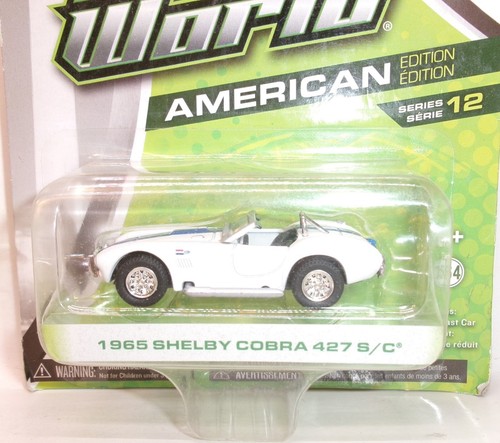 2014 GREENLIGHT MOTOR WORLD AMERICAN ED SERIES 12 1:64 1965 SHELBY COBRA 427 S/C - Picture 2 of 11