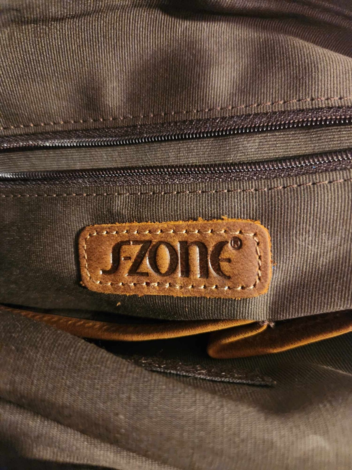 S-Zone Brown Genuine Leather Cowhide Tote Bag Purse