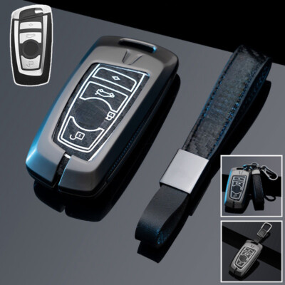 Zinc Alloy Leather Car Key Case Cover For BMW 2 3 4 5 6 7 M4 F10 F20 M3 X3 F30