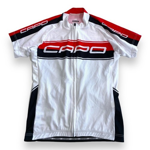 Hincapie Men's Small Cycling Jersey Red Full zipper Short