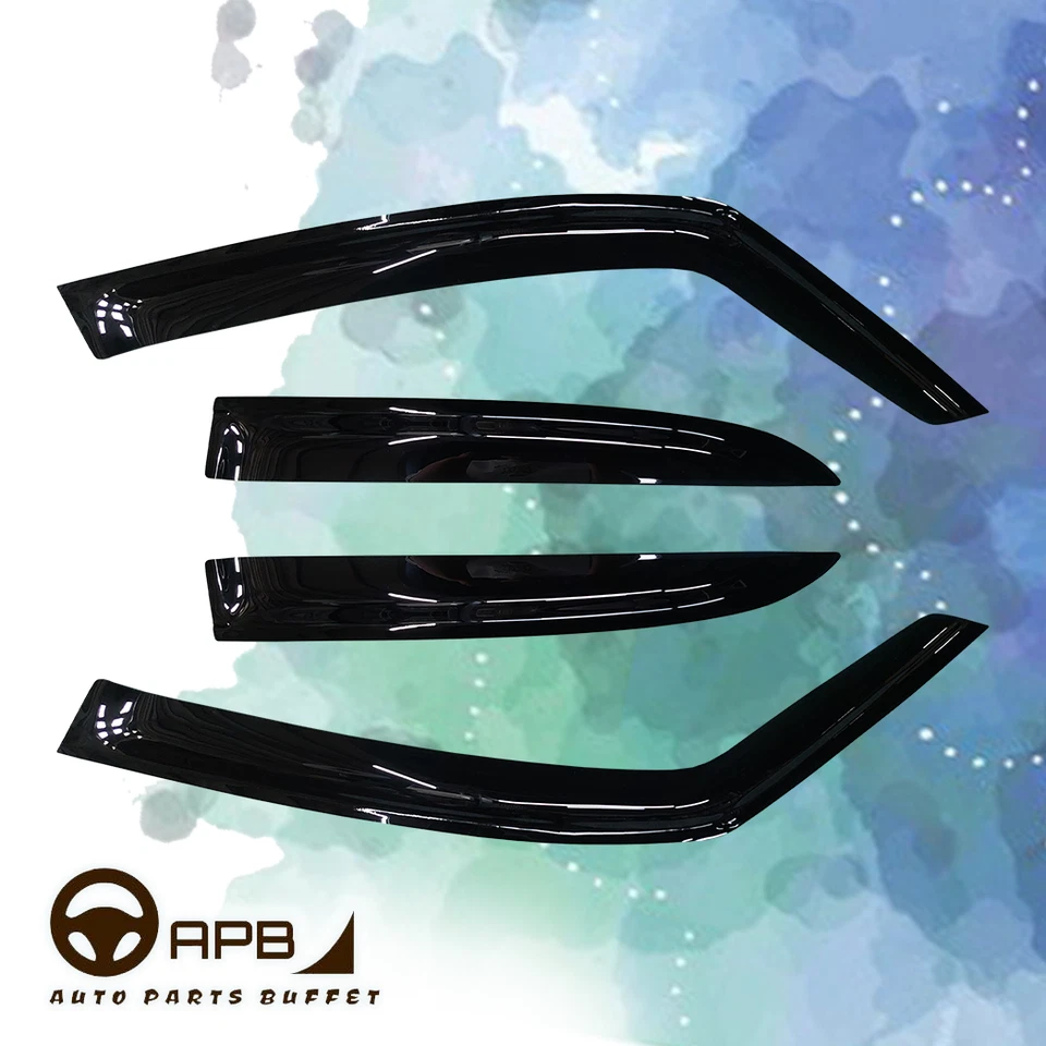 For Suzuki SX4 Hatchback 06-14 Deflector Window Visors Guard Vent Weather Shield - Image 2 of 4