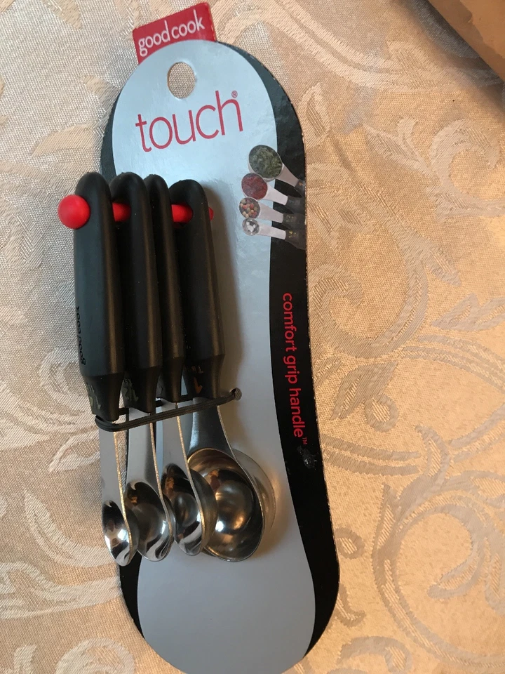 Good Cook Touch 4-Piece Stainless Steel Measuring Spoons Set New - Image 2 of 4
