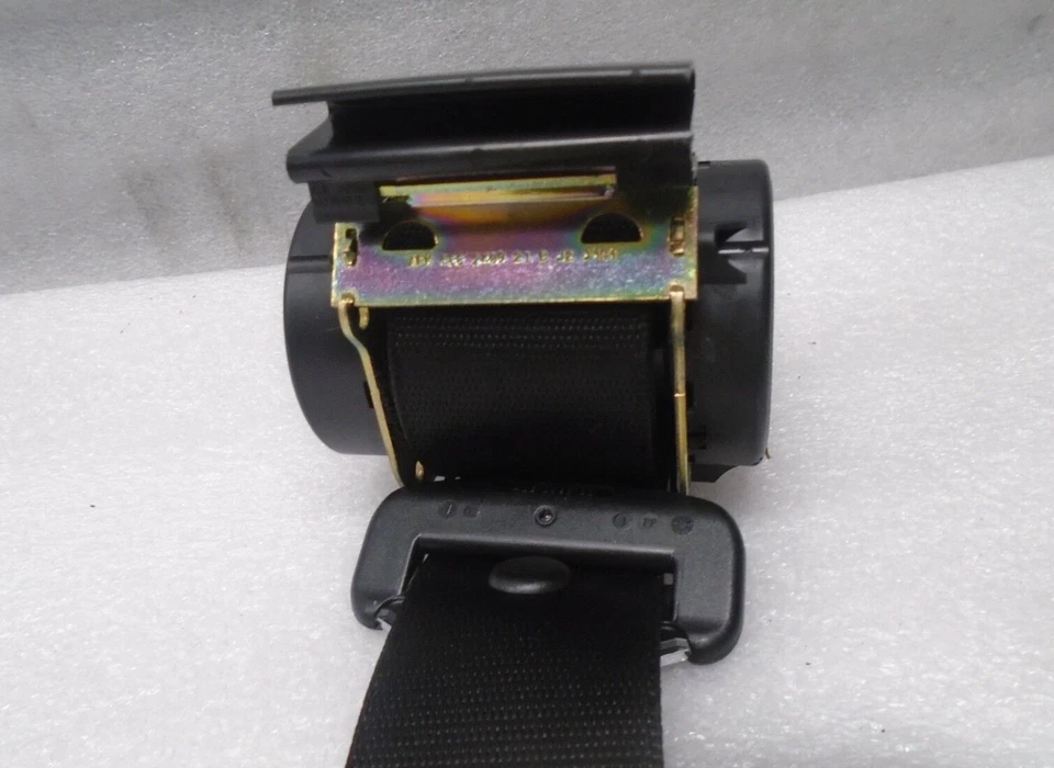 Conjunto retractor cinturón seguridad trasero derecho BMW 325Ci E46 2001-2006 negro OEM DK801106 Foto 4 de 4