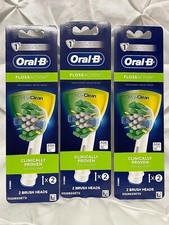 Genuine Oral-B FLOSS ACTION Replacement Brush Heads Refill - 3 pack 