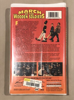 The March of the Wooden Soldiers (VHS, 1991) Brand New, Laurel