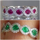 Gorgeous 925 Silver Filled Ring Cubic Zircon Women Wedding Jewelry Gift Sz 6-10