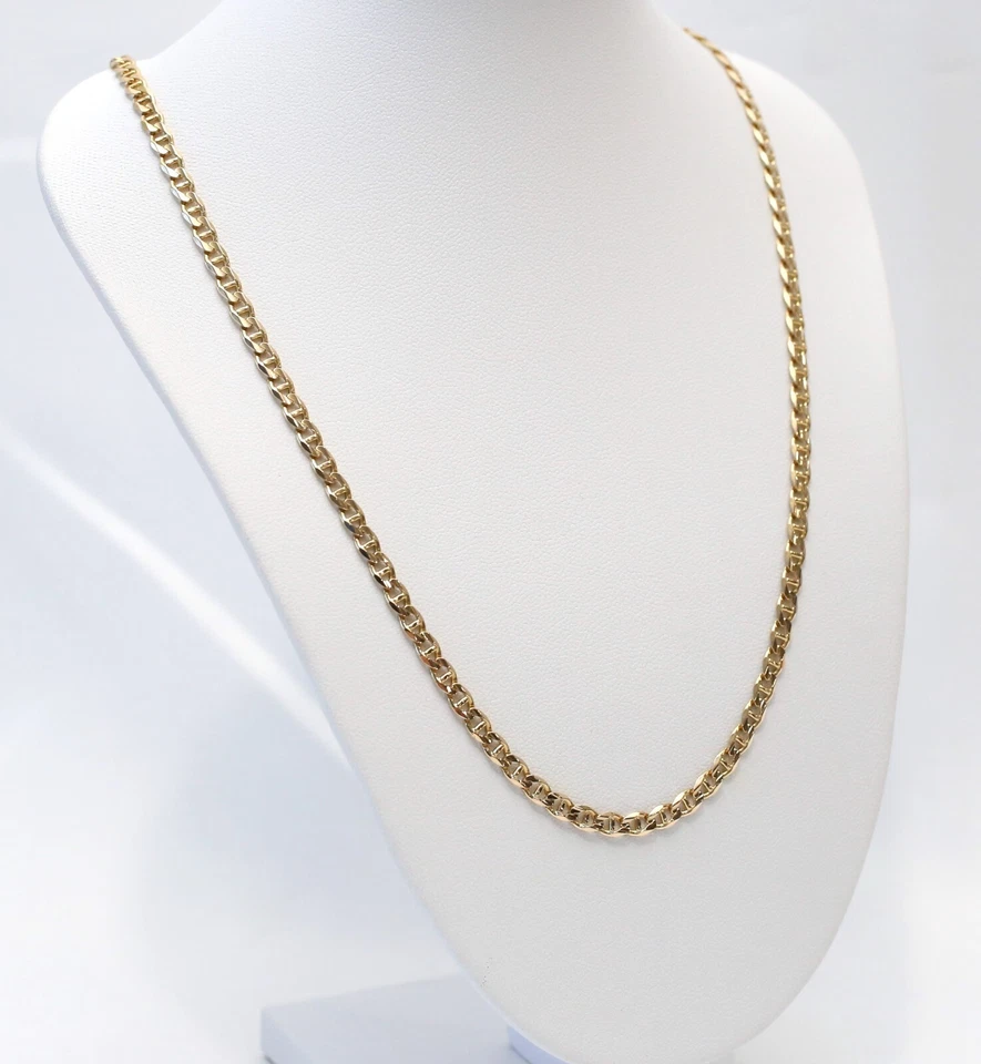 Cadena de eslabones Gucci/Mariner de oro amarillo de 14 k, 19,5 pulgadas - 12,5 g Foto 3 de 4