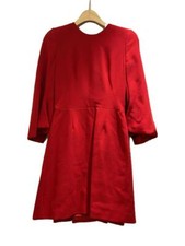 AlexanderMcQueen Flare sleeve 3 4 sleeve Dress Rayon red 38