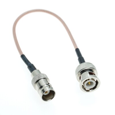 BNC male to BNC female plug crimp connector lot RF Coaxial wire Coax Cable RG316