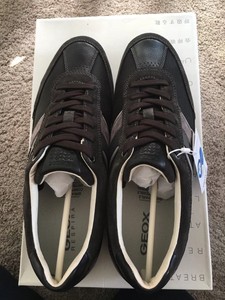 geox mens black shoes