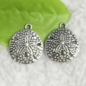 5 x Antique Silver Lily Flower Charms Pendants Findings 23x20mm