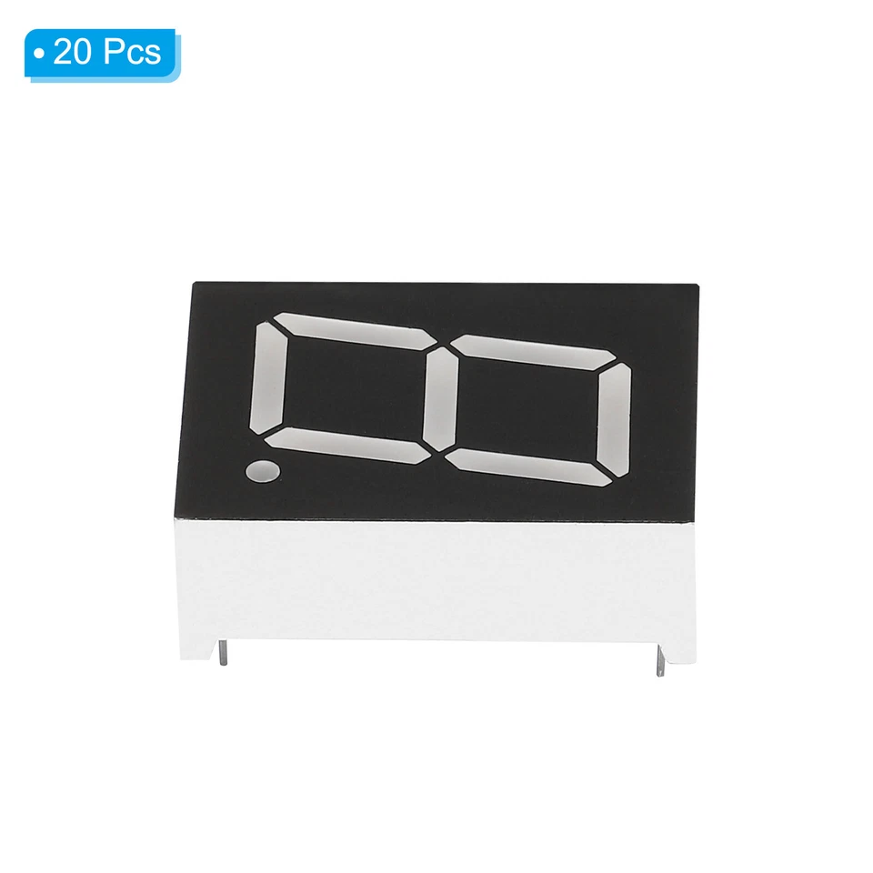 20x LED Anzeige Digitale Röhre 10Pin 1Bit 0.8"x1.1"x0.4" Common Kathode 2.1V Rot - Bild 3 von 4