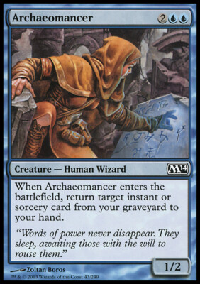 MTG Magic the Gathering Archaeomancer (43/262) Magic 2014 LP