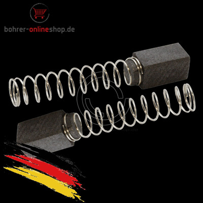 2x carbon brushes for Black&Decker 6.3x6.3x11/13mm  (4051435053563)