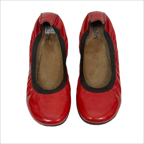 Taos Footwear Red Patent Untold Ballet Flats Women s Size 37 EBay