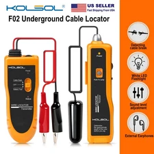 KOLSOL F02 Underground Cable Locator Wire Tracer With Earphone Cable Tester USA