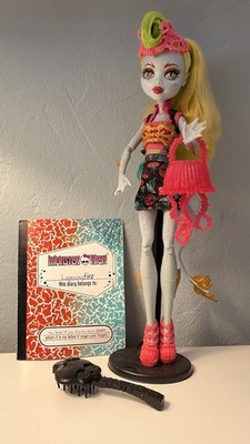 Monster High Lagoonafire Puppe Freaky Fusion auch mit gelben Ständer  