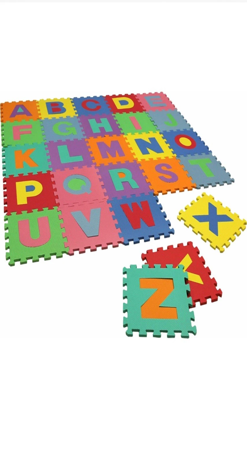 26pcs Soft EVA Foam Baby Kids Play Mat Alphabet Number Puzzle 30x 30cm
Opens in a new window or tab
