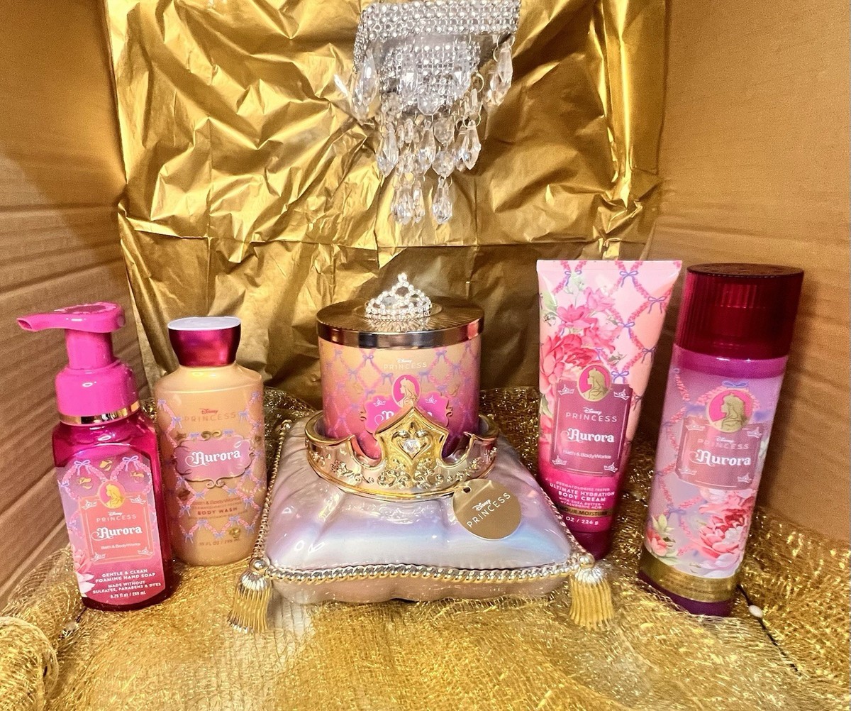 AURORA Crown Candle Holder Bath & Body Works Disney Princess Body