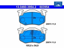 Brake pad set, disc brake ATE 13.0460-3954.2