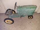 Antique Vintage John Deer Kids Tractor With Pedals And Hitch Pre 1970's
