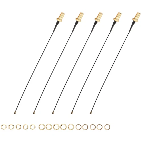 2X(5Er Stecker Antenne WiFi Pigtail SMA Buchse auf IPX VerläNgerungskabel 11375
