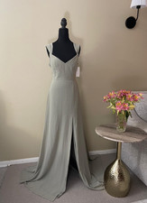 Jenny Yoo Sage Luxe Chiffone Priya Dress Size 10