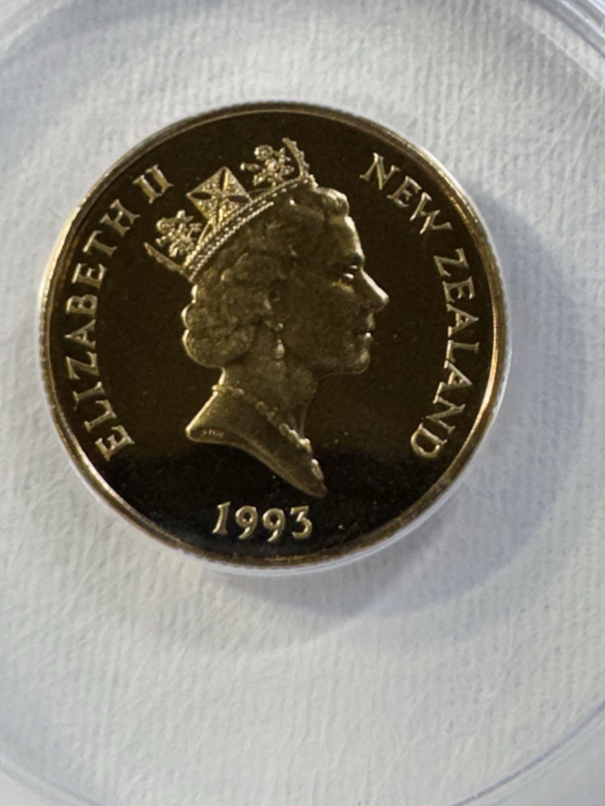 1993 New Zealand 1 Dollar Graded PR 68 DCAM by ANACS