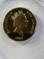 1993 New Zealand 1 Dollar Graded PR 68 DCAM by ANACS