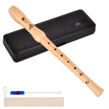 Recorder Instrument for Adults Soprano Recorder Baroque Maple Wood C Key 2 Pi...