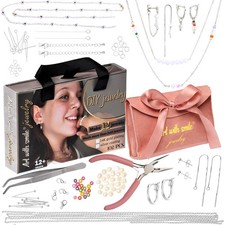 Jewelry Making Kit for Adults Teens  DIY Bracelets Necklace Earring Beads Tools