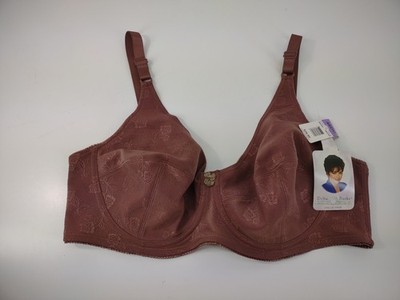 Delta Burke Underwire Bra Size 46DD Mocha 6261-44 New with Imperfection