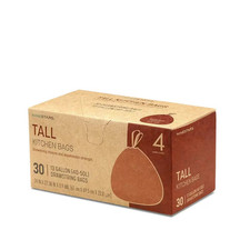 10 Gal. - 13 Gal. Tall Kitchen Drawstring Closure Trash Bags 30 Count Free Ship