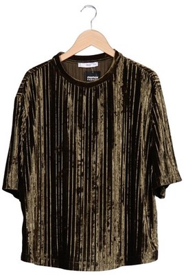 MANGO T-Shirt Damen Shirt Kurzärmliges Oberteil Gr. M Grün #g05s9hq