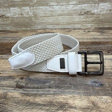 Nike Men  s Standard G-Flex Golf Stretch Woven Belt White size 40