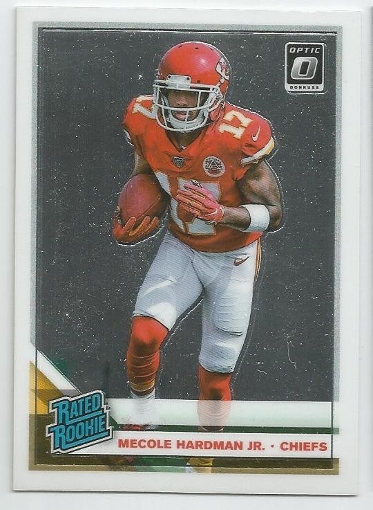 2019 Donruss Optic Mecole Hardman Jr Rated Rookie #175 Kansas City Chiefs RC