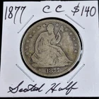 1877-CC Seated Liberty Half Dollar Carson City!!! [056LAj]