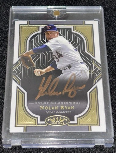 2023 Topps Tier One Nolan Ryan Bronze Ink On-Card Auto 10/25 T1A-NR Rangers