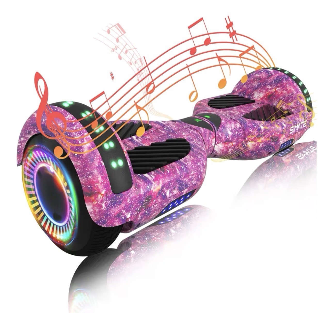 SIMATE Hoverboard, Bluetooth All Terrain Hover Board with LED Lights - BRAND NEW