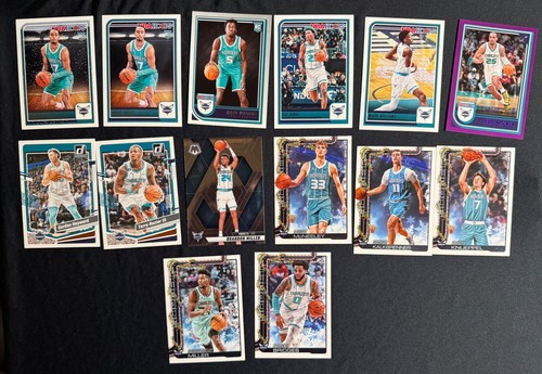 Charlotte Hornets 14-Card Lot Kon Knueppel Liam McNeeley RC Brandon Miller